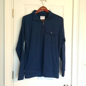 Old Navy Quarter Zip, Large Tall, Navy Blue